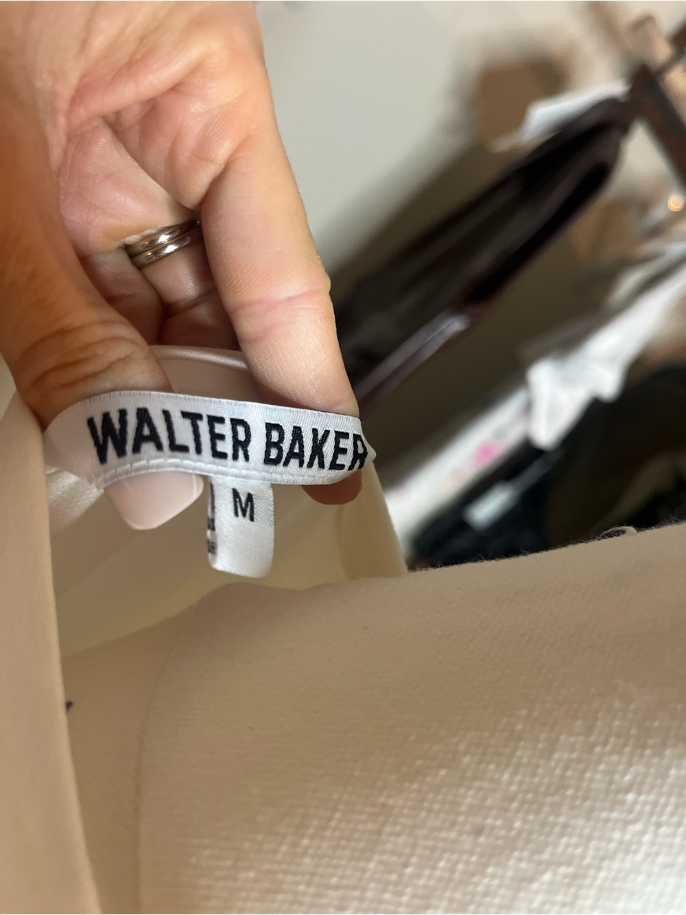 Walter Baker White Puff Sleeve Crewneck T-Shirt - Picture 5 of 6